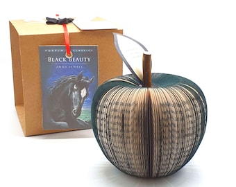 Gift for Horse Lover - Black Beauty Personalised Book Apple - Equestrian Present for Her