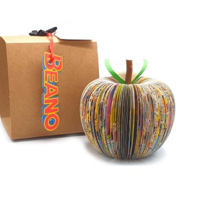 Beano Comic Book Apple Sculpture: Handmade 1991 Annual Gift