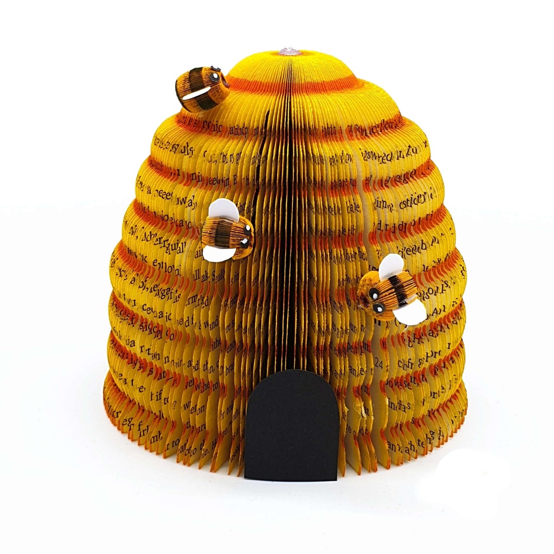 Bee Hive Gift Bee Keeper Present Book Bee Hive With Bees Etsy