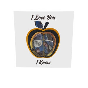 I love you, I know greeting card May the fourth be with you. Personalised Anniversary card Birthday card