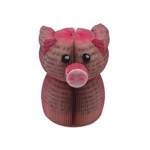 Miniature Pig Ornament Year of the Pig Chinese New Year Pig book art Presentation Box Personalised Pig Gift Pig Present Pig image 9