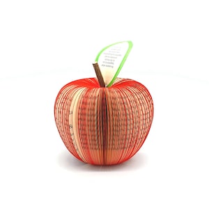 Personalised teacher gift - 3D apple -Personalized Apple - Red Apple - Green Apple - Handmade - Paper Fruit  - Teacher Gift - Boxed