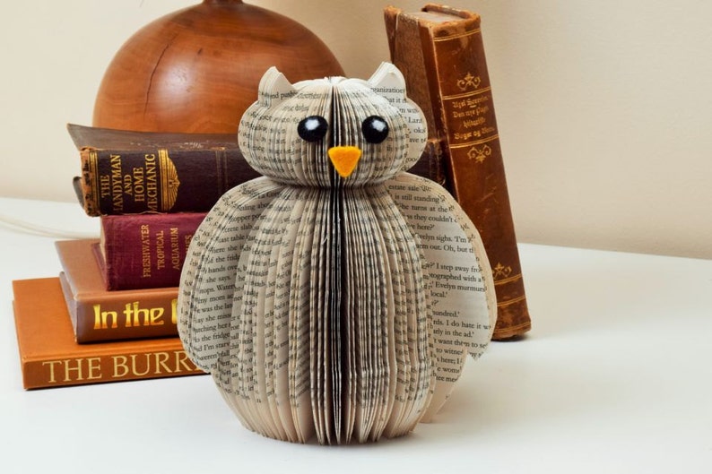 Eule Ornament aus einem Buch Verkauf weise alte Eule Etsy