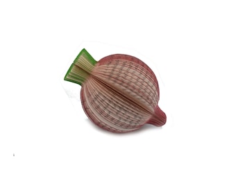 1st Anniversary Gift – Paper Anniversary Gift – Book Page Beetroot Sculpture – Gardener Gift – Vegetable Lover Gift