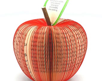 Teacher Apple Gift | Personalised Thank You Teacher Present | Handmade End of Term Gift