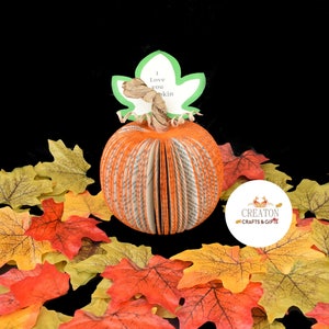 Pumpkin Personalised Fall Gift Autumn Wedding Gift Autumn Decor Paper Anniversary Gift Autumn Fall Wedding Favours Thanks giving image 7