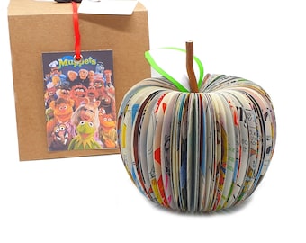 Muppets Book Apple – Jim Henson Gift – 4th Anniversary Gift for Him – Personalised Book Apple