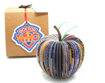 Doctor Who Book Apple – 4th Anniversary Gift for Him – Time Lord Gift – Personalised Book Apple