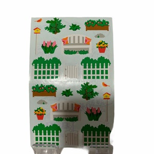 1993 Mrs. Grossmans Stickers by the Yard Garden Scene NOS