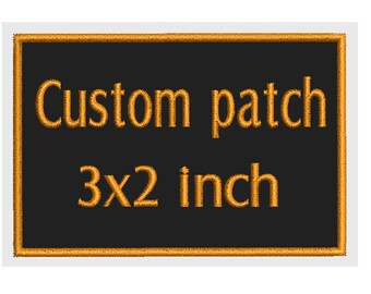 Custom Embroidered Patch Etsy - custom embroidered patch 3 x 2 name patch iron on or sew on personalized it with your text