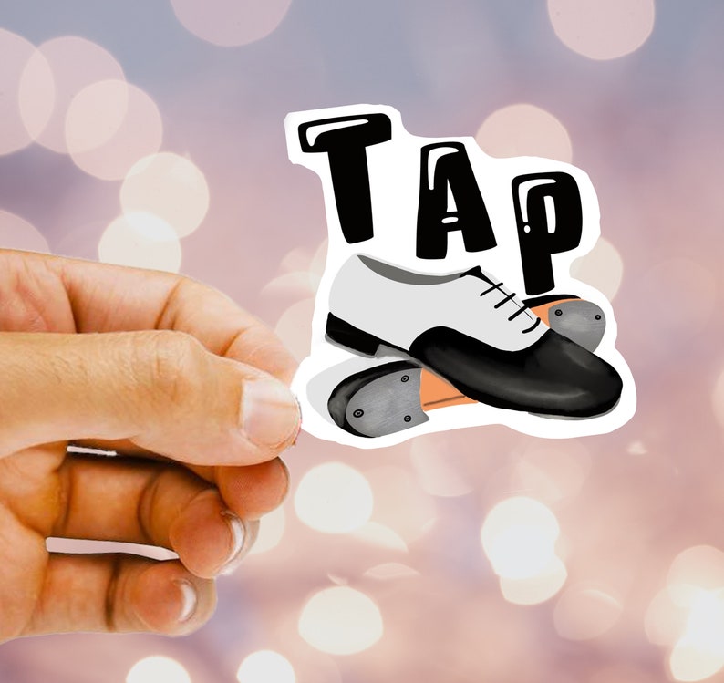 Tap Comic Sticker Tap Vinyl Sticker, Dance Sticker, Tap Dance, Weatherproof, Vinyl Decal ...