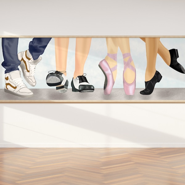 PRINTABLE | Dancers Feet | Print Downloadable Wall Decor | Dance studio Wall Art,  DIGITAL DOWNLOAD, Tap Jazz ballet hip hop, printable art
