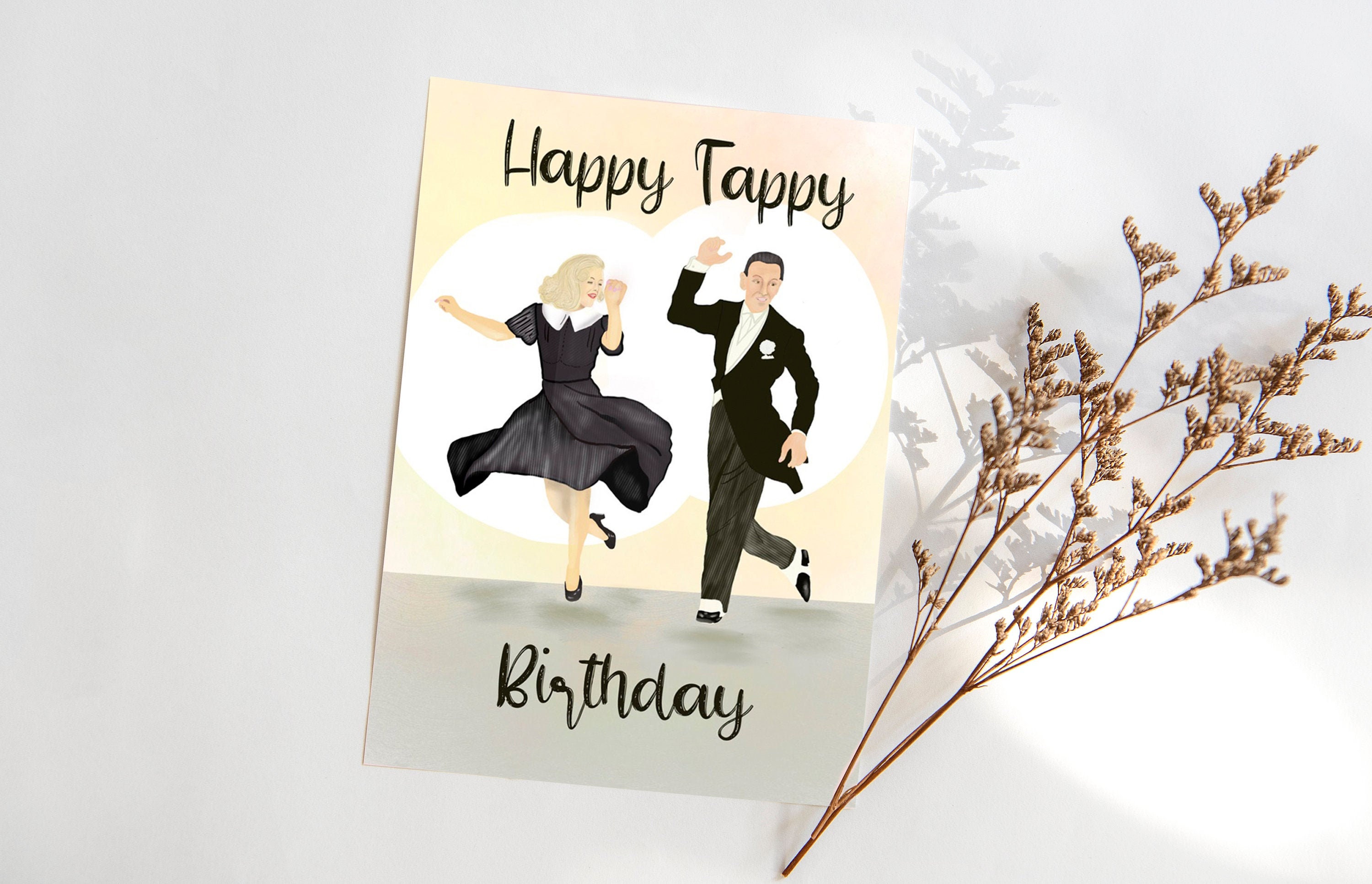 Geburtstagskarte Tippen Sie auf Tanz BIRTHDAY Karte Fred Etsy