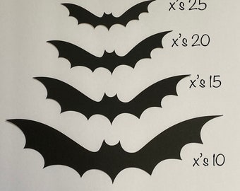 Bat Decals Bat Wall Decals Bat Stickers Halloween Decor - Etsy