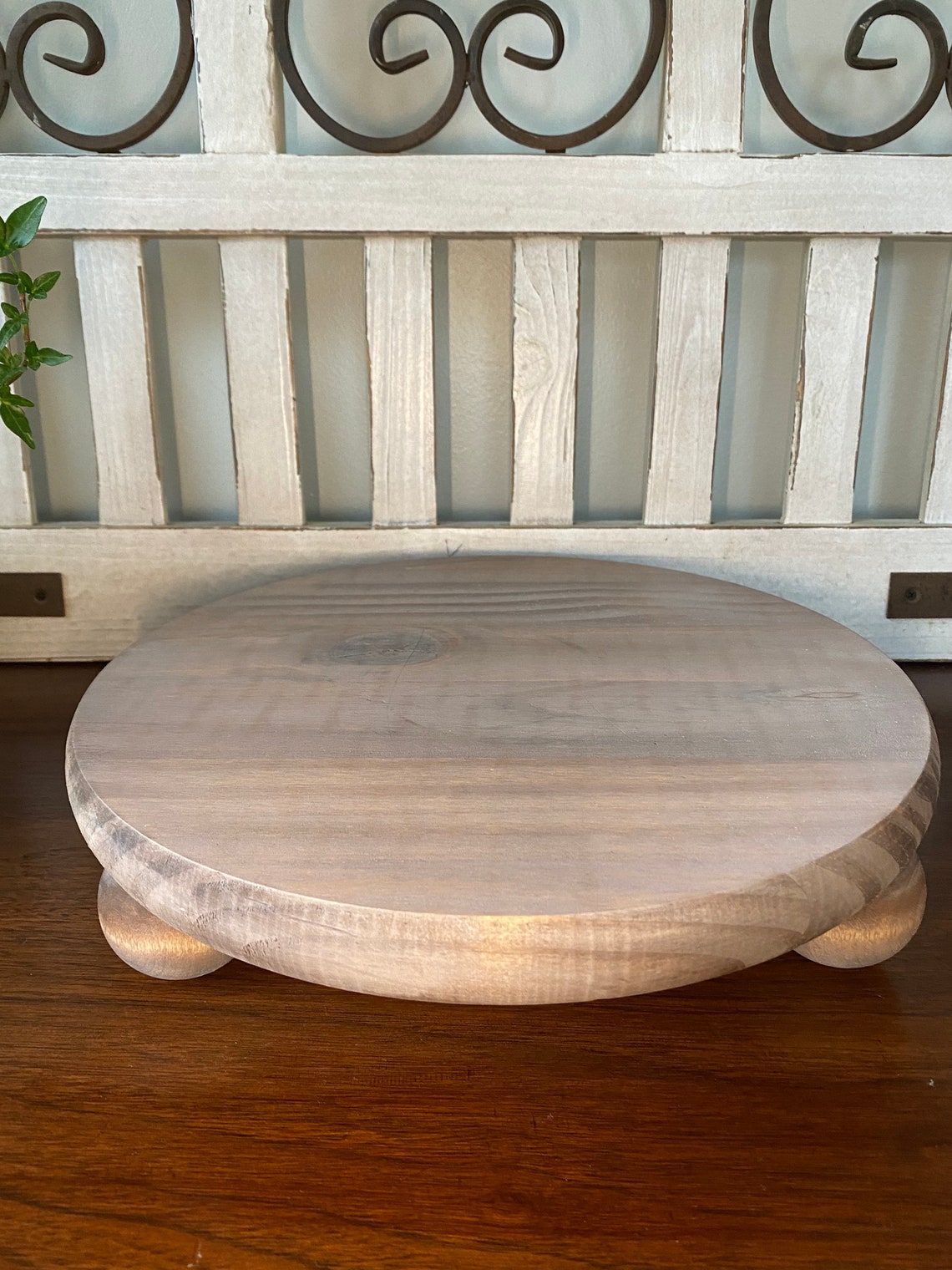 Round Wood Riser / Wood Pedestal / Wood Riser Decor / Wood Etsy