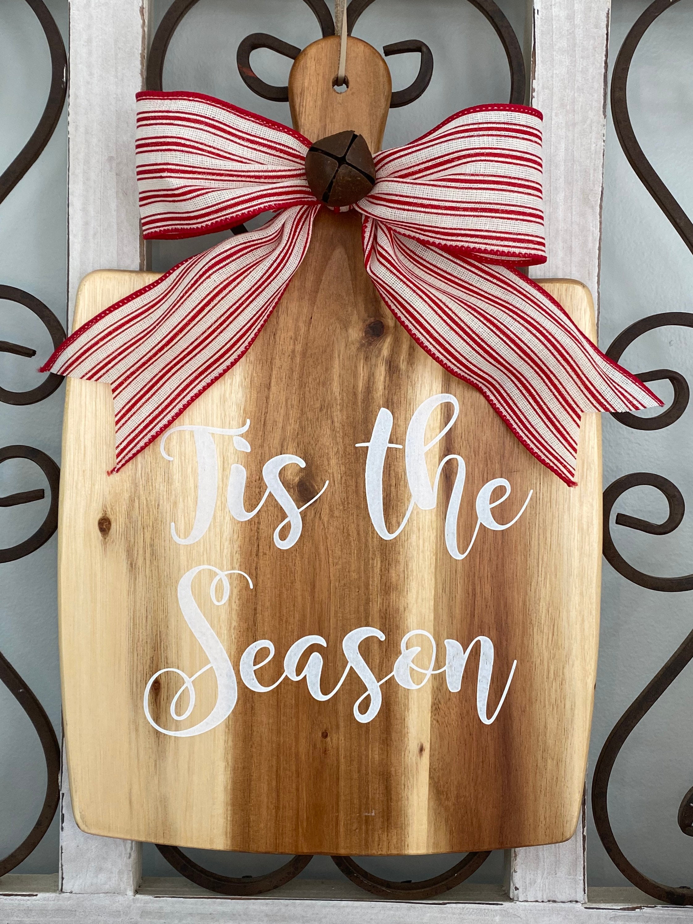 Christmas Cutting Board / Christmas Decor / Wood Cutting Board Etsy