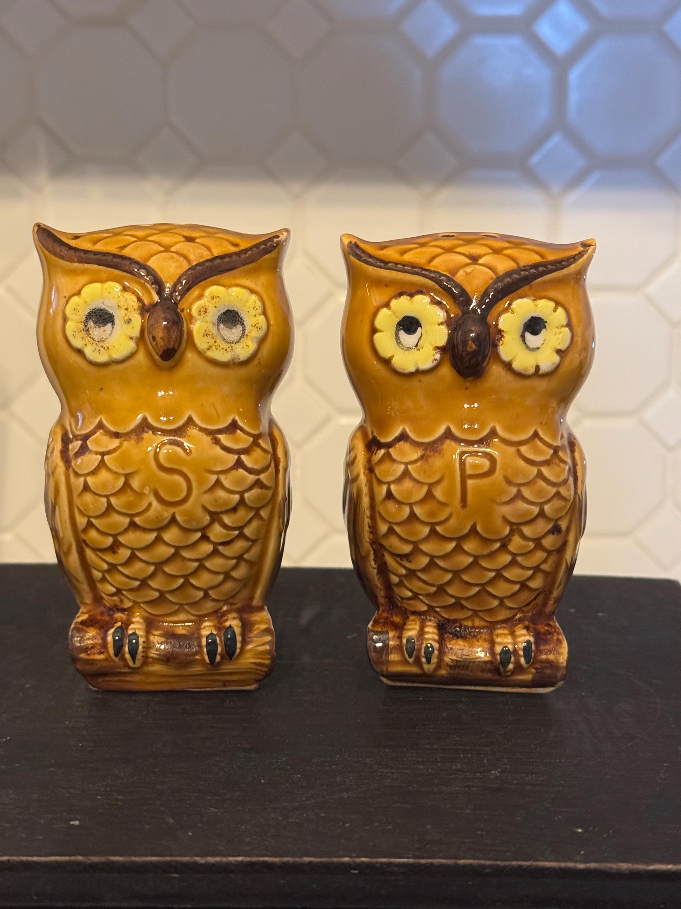 ヴィンテージ フクロウ ソルト＆ペッパーシェーカー - Etsy 日本