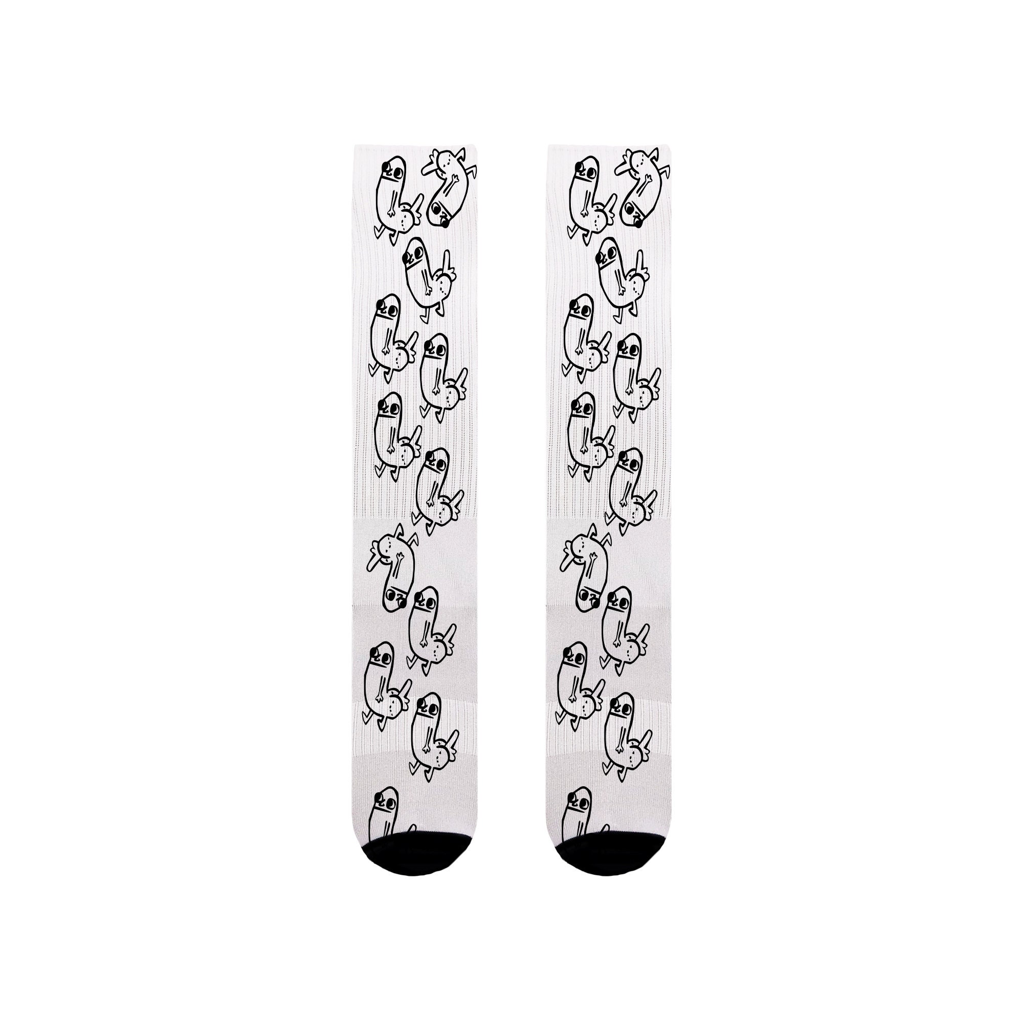 Dickbutt Socks Christmas Socks Funny Tube Socks Meme Socks Etsy