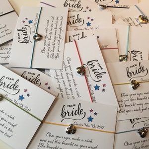 Braccialetti personalizzati per addio al nubilato della sposa della squadra - Regalo personalizzato per bomboniera per addio al nubilato - Oppure I Do Crew