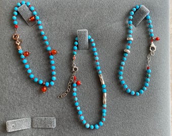 Semiprecious stones charm bracelet