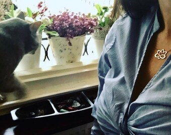 Handmade Sterling Silver Lotus&İnfinity necklace