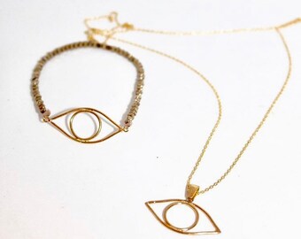 Evil eye necklace