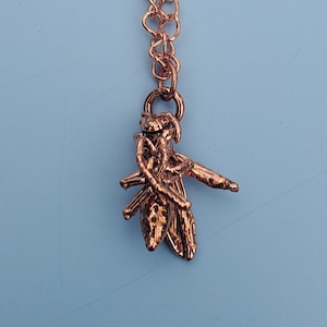 Copper Plated Wasp Necklace Real Insect Jewelry Gothic Apothecary Oddities Witch Amulet Talisman Animal Totem Witchcraft Pagan Charm