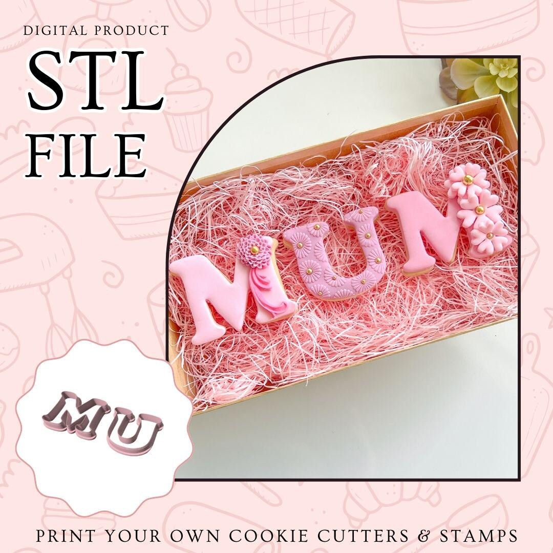 MUM Cookie Cutter STL File – Instant Download for 3D Printing – Mothers ...