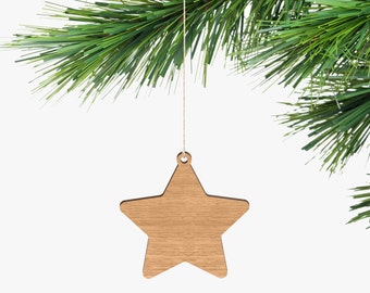 Star Souvenir Ornament - Tasmanian Oak Wood