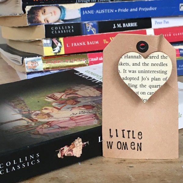 Little women book page wooden heart pin, little women brooch, badge, Jewellery, Jewellery, little women Gift, book lover gifts