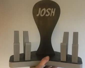 gepersonaliseerde gamerheadsetstandaard dubbel, gamercadeau, headsetstandaard, gepersonaliseerd cadeau, controllerstandaard, GROTE KLEUROPTIES