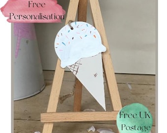 IJsdecoratie, zomerdecoraties, vermoeide dienbladdecoraties, zomer vermoeide dienblad, handgemaakte decoraties, handgemaakte geschenken, zomercadeaus