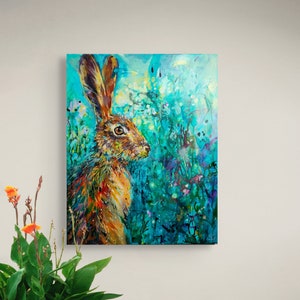 Hare Print - Choice of Size-Ready to Hang  by Sue Gardner