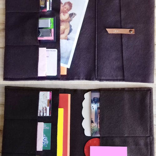 Travelers Notebook Wallet Insert in 16 Colors Felt Fabric to Etsy