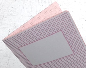 Midori inserts Dot grid Lined Graph paper 10 writing paper colors Cover pattern in the same color of the sheets All size traveler's notebook