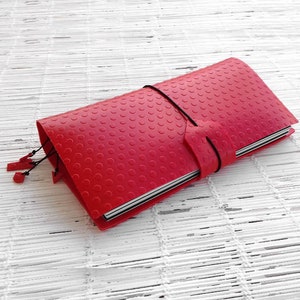 Standard travelers notebook cover with pages protector bookmarks & 4 strings to hold at least 6 travelers notebook inserts