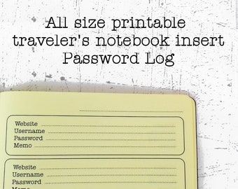 Dot grid printable paper for all size traveler's notebook | Etsy