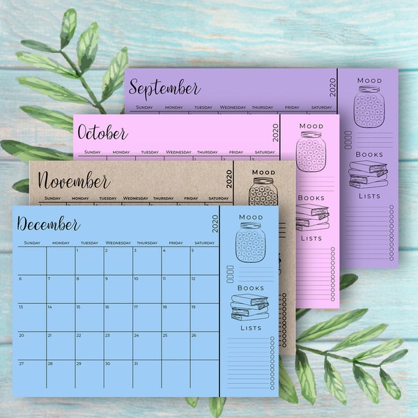 2020 Wall Calendar - Etsy