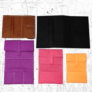 Insertion pour carnet de voyage toutes tailles avec pochettes A5 B6 Passeport Standard personnel Moleskine A7 A6 Personnalisez l'encart pour portefeuille comme vous le souhaitez !