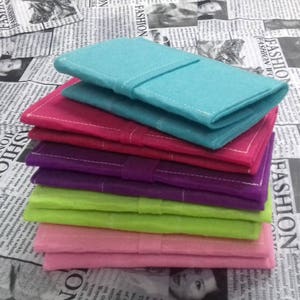Insertion de portefeuille pour carnet de notes Travelers en feutre 16 couleurs à personnaliser comme vous le souhaitez : pochettes pour cartes, portefeuille enveloppe, portefeuille pour crayons et étuis