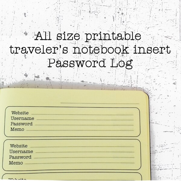 Book Of All Passwords Notebook Etsy Book Of All Passwords Notebook Etsy