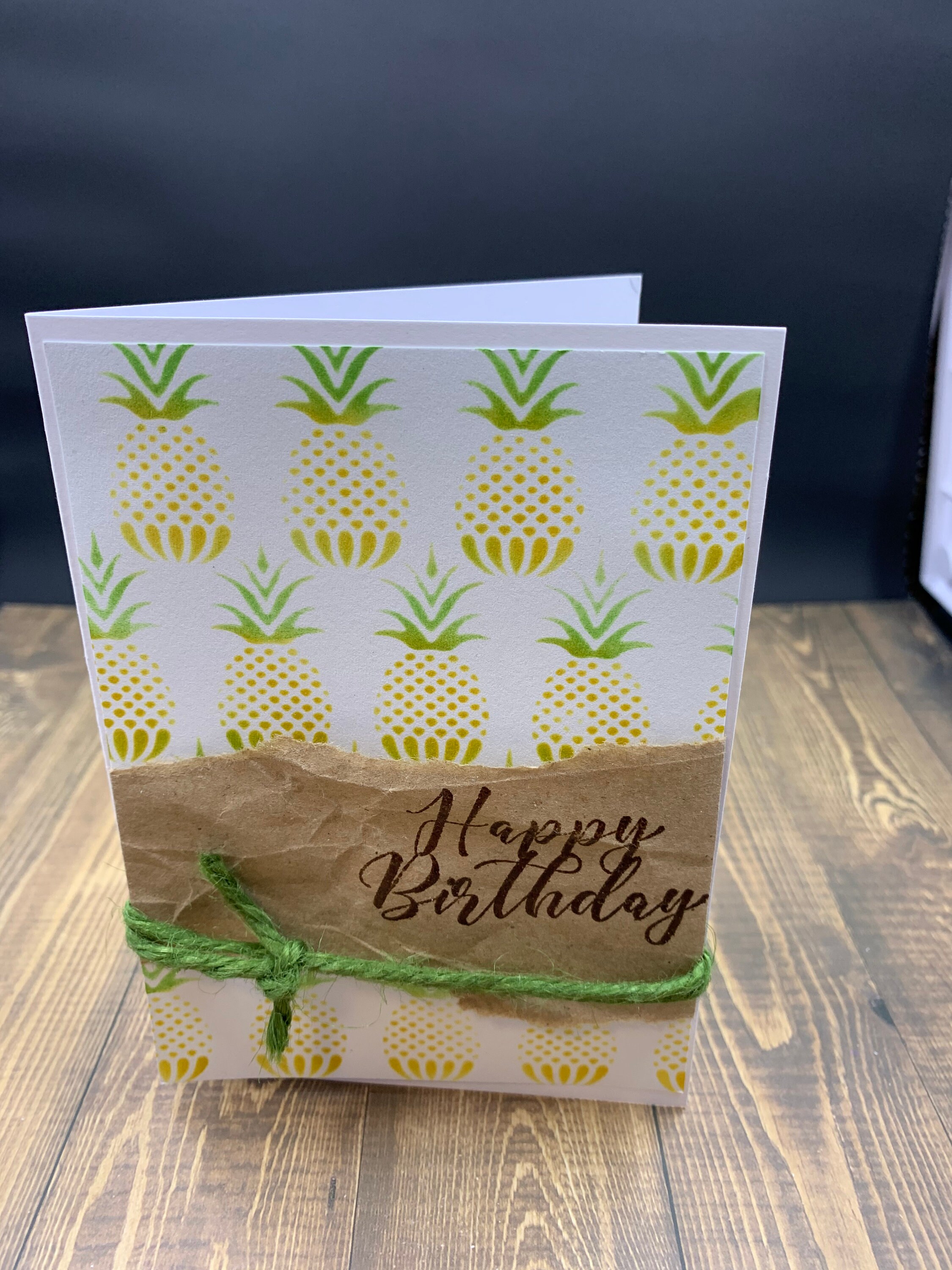 Happy Birthday Pineapple Birthday Card Handmade | Etsy