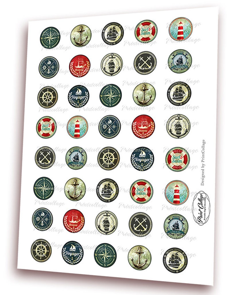 Digital Printable Sheet Cabochon Images 1.5 Inch 1inch 20mm - Etsy