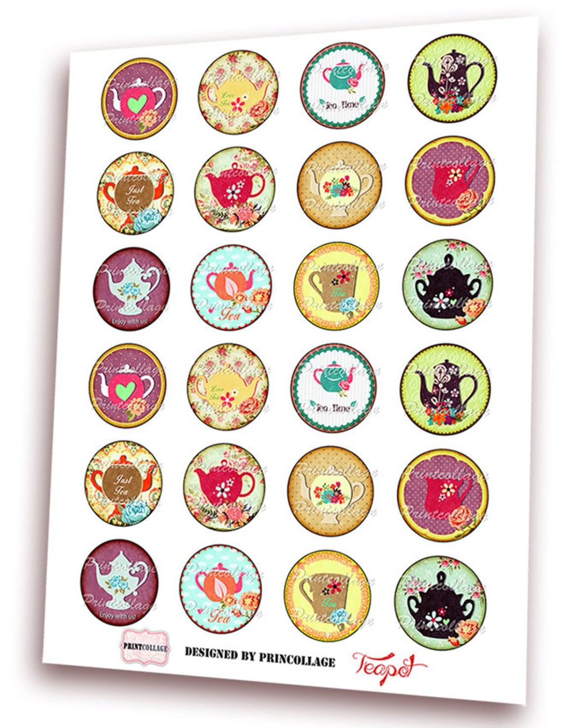 Cabochon Images Digital Printable Sheet 1.5 Inch 1inch 1814mm - Etsy