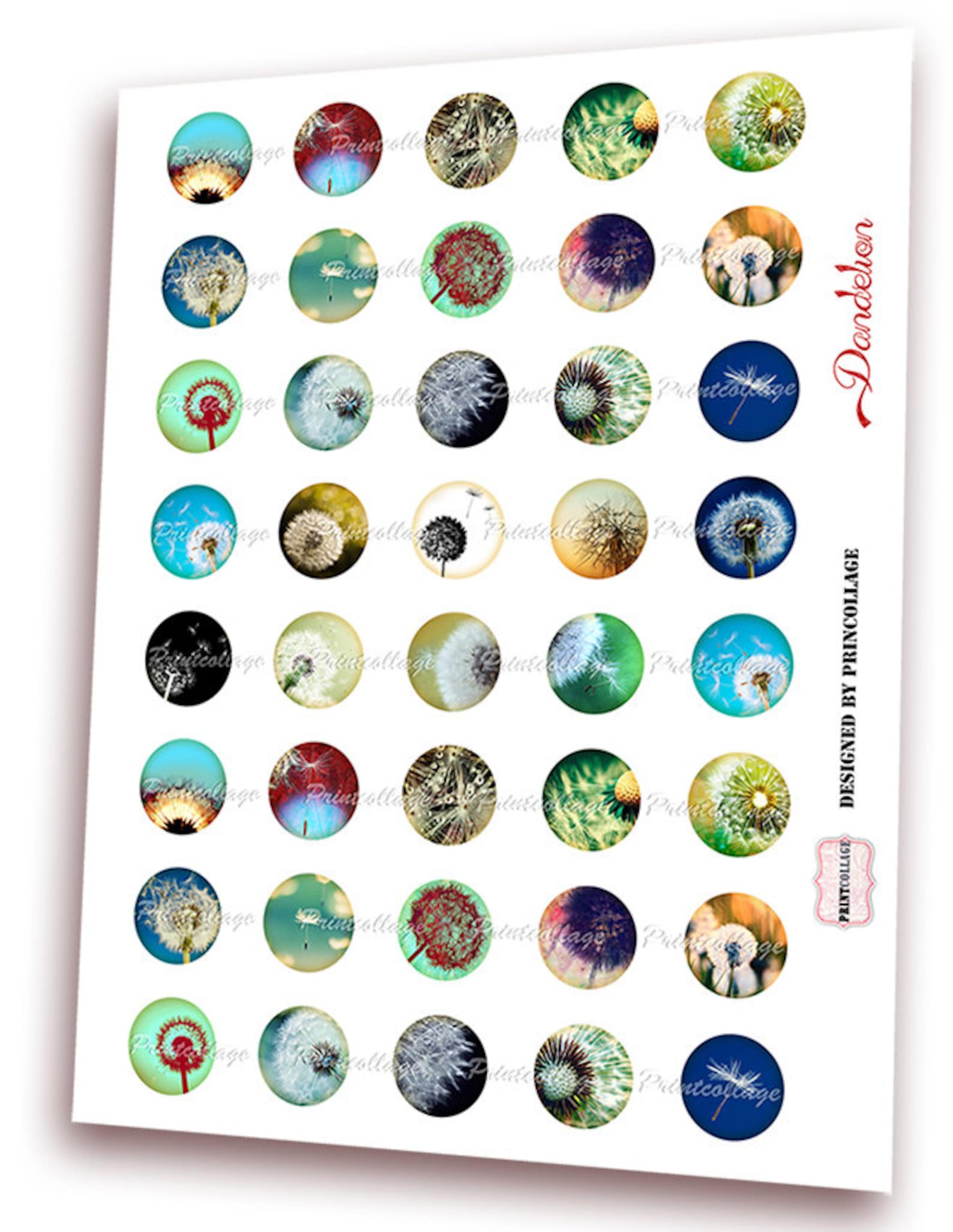 Digital Printable Sheet Cabochon Images 1.5 Inch 1inch 1814mm - Etsy