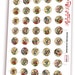 Alphabet Letters Round Images Digital Printable Sheet 1.5 Inch 1inch ...