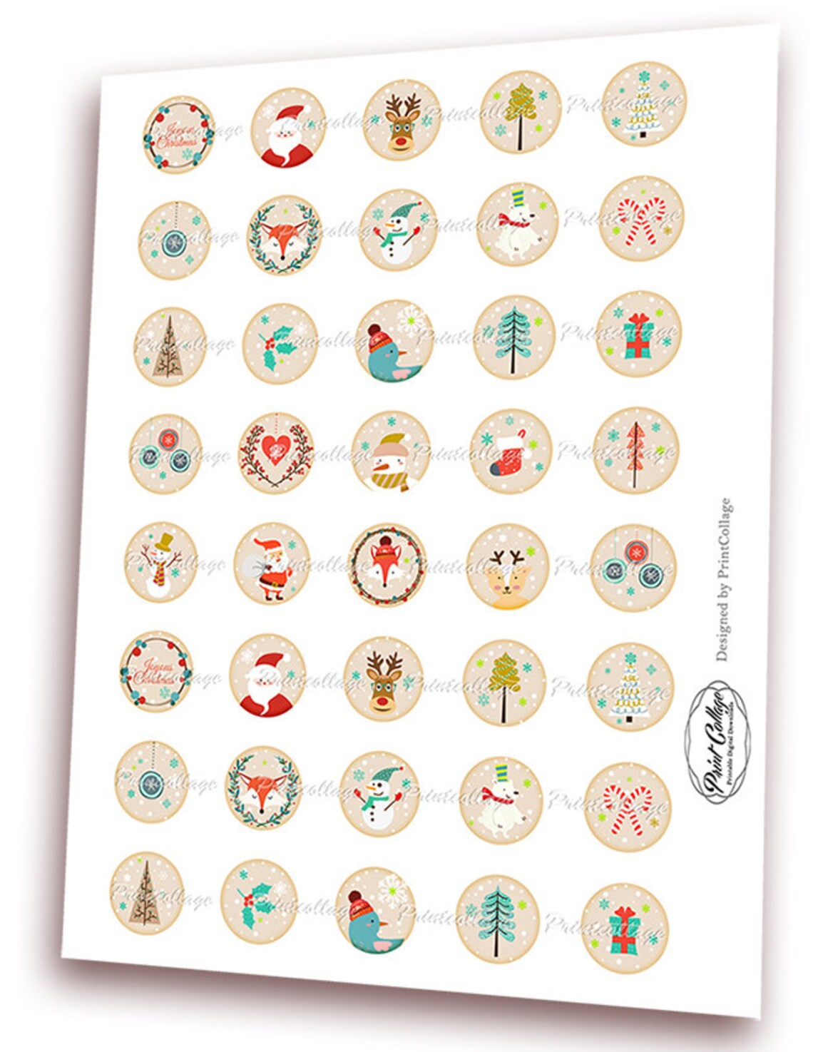 Cabochon Images Digital Printable Sheet Printable Images 1.5 - Etsy