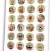 Alphabet Letters Round Images Digital Printable Sheet 1.5 Inch 1inch ...