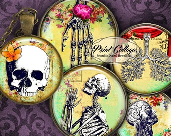 Digital Printable Sheet Cabochon Images 1.5 Inch 1inch 1814mm | Etsy