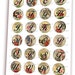 Alphabet Letters Round Images Digital Printable Sheet 1.5 Inch 1inch ...